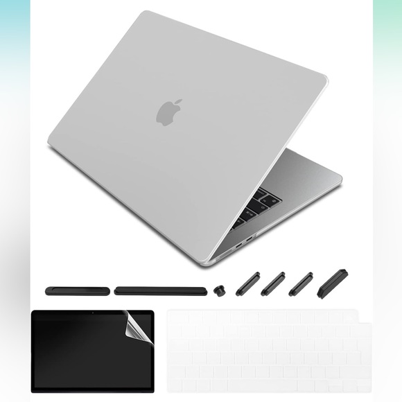 MacBook Air 13.6 inch Case, Screen Protector, & Keyboard Cover Bundle - Picture 2 of 5